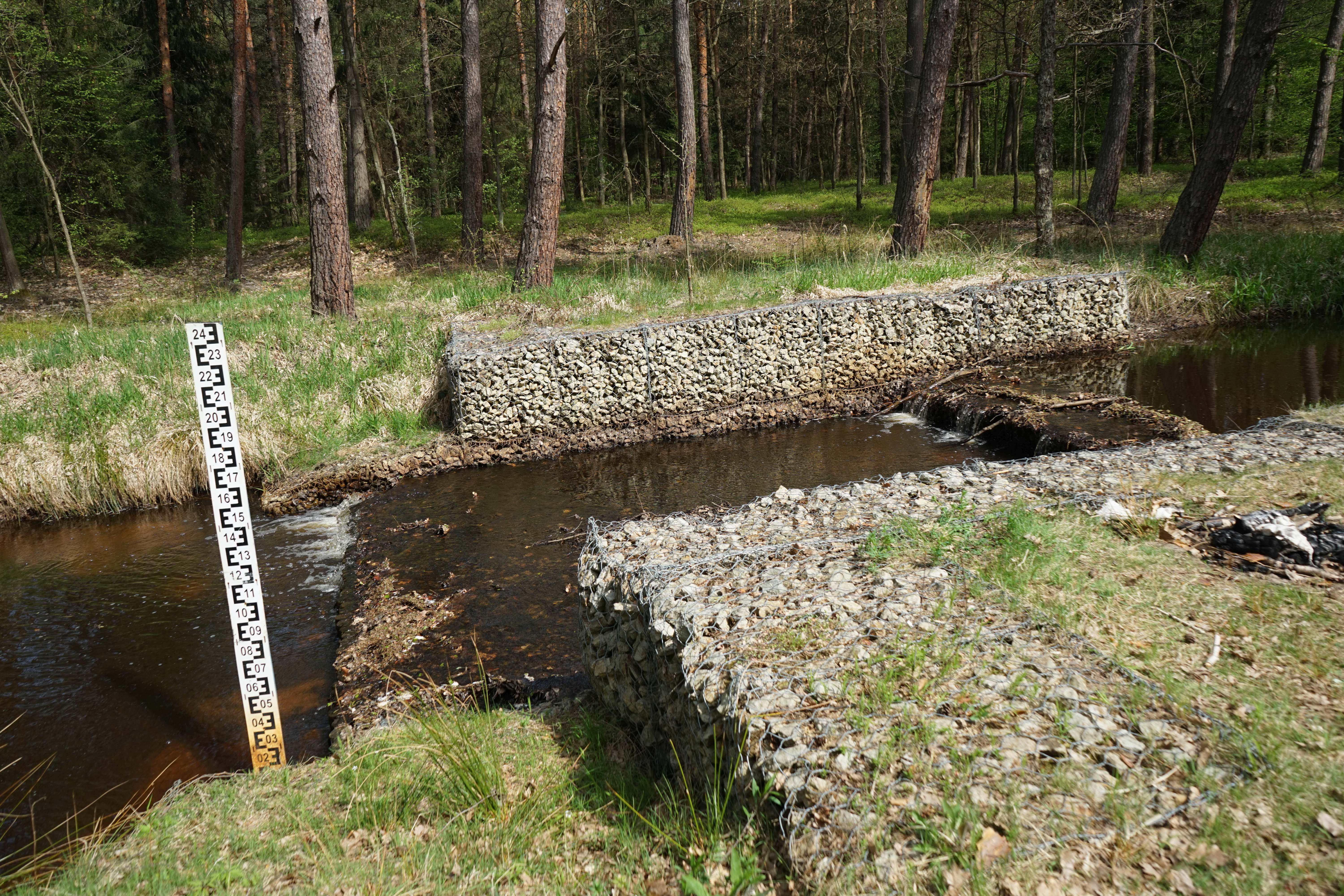Potok ukawica ujcie wody dla zbiornika wodnego Rzeczyca Duga